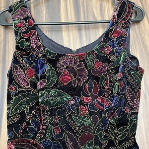 Jewel Tone Velvet Mini 90s Prom Dress